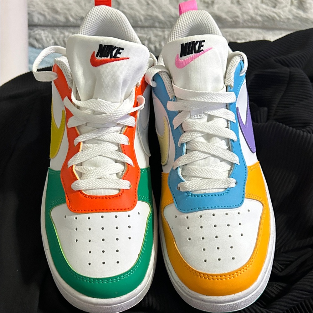 Nike Kids Multicolor Sneakers - Orange, Green, Blue, Yellow